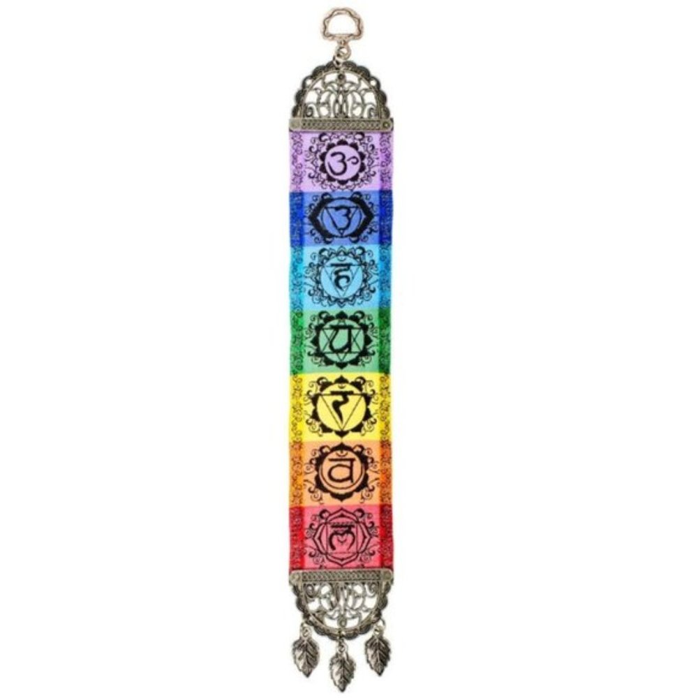 Urban Outfitters Multi Color 7 Chakras 13" Hanging Woven Narrow Carpet
